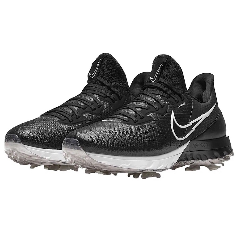 Nike Air Zoom Infinity Tour Flyknit Golf Shoes Men size 11 Black White